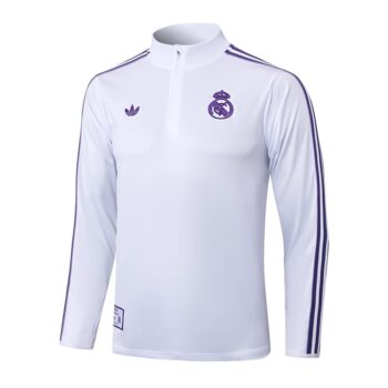 Alternative view of Survetement Real Madrid Training 2025 2026 Blanc Violet