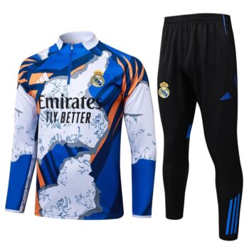Survetement Real Madrid Training 2025 2026 Bleu Tache