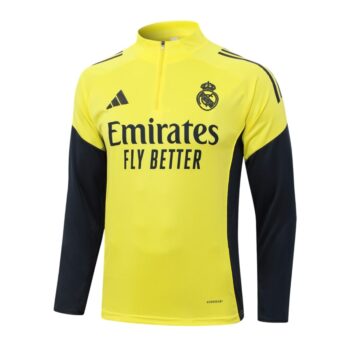 Alternative view of Survetement Real Madrid Training 2025 2026 Jaune Clair