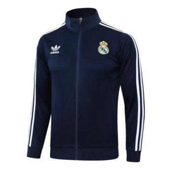 Alternative view of Survetement Real Madrid Veste 2024 2025 Bleu Nuit