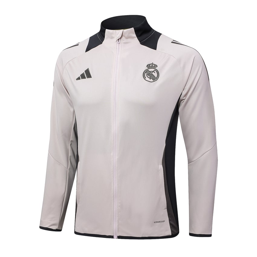 Survetement Real Madrid Veste 2024 2025 Gris Rosé – Image 2