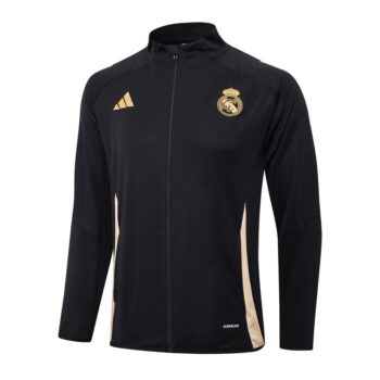 Alternative view of Survetement Real Madrid Veste 2024 2025 Noir Foncé