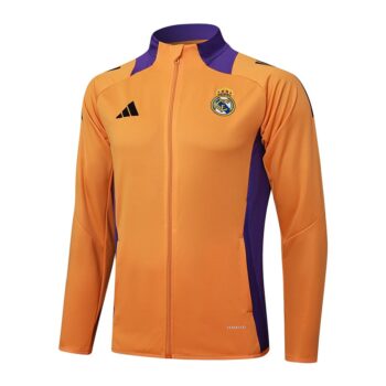Alternative view of Survetement Real Madrid Veste 2024 2025 Orange